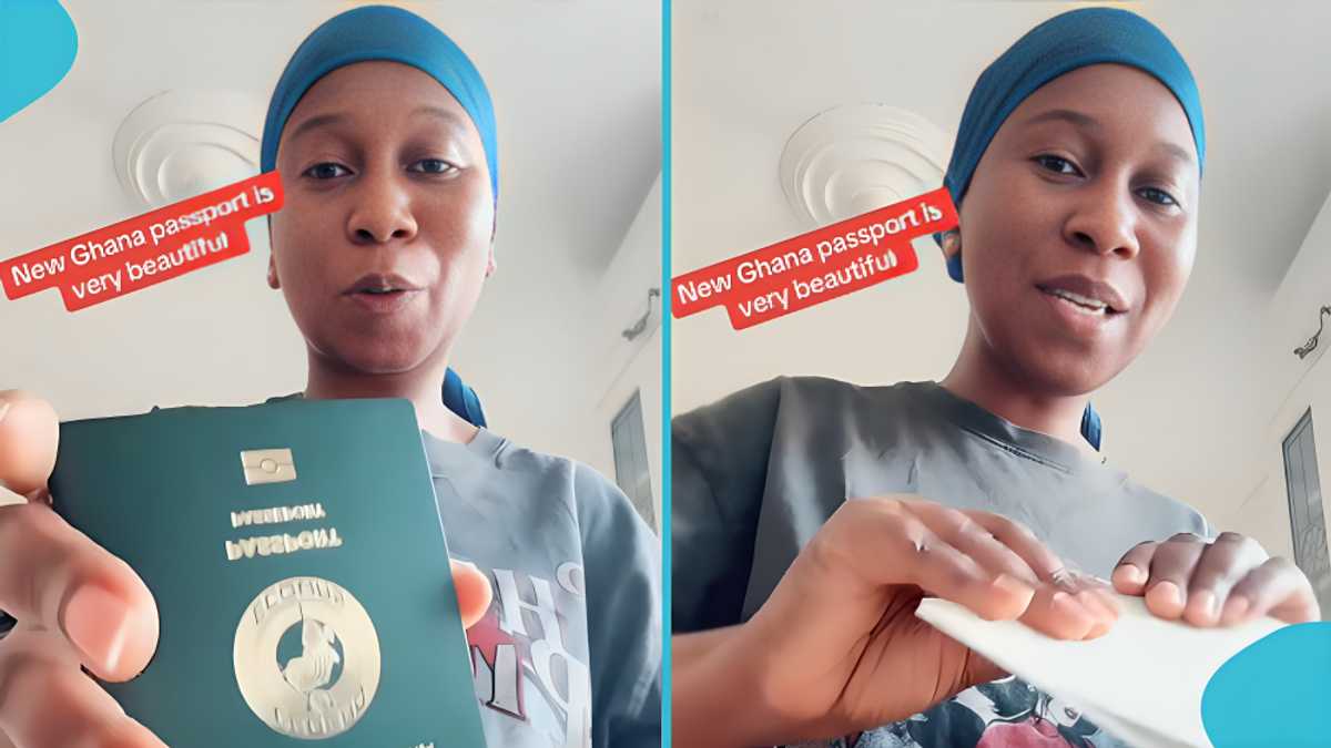 Lady in UK celebrates as she gets new Ghana passports, praises Mahama in trending video