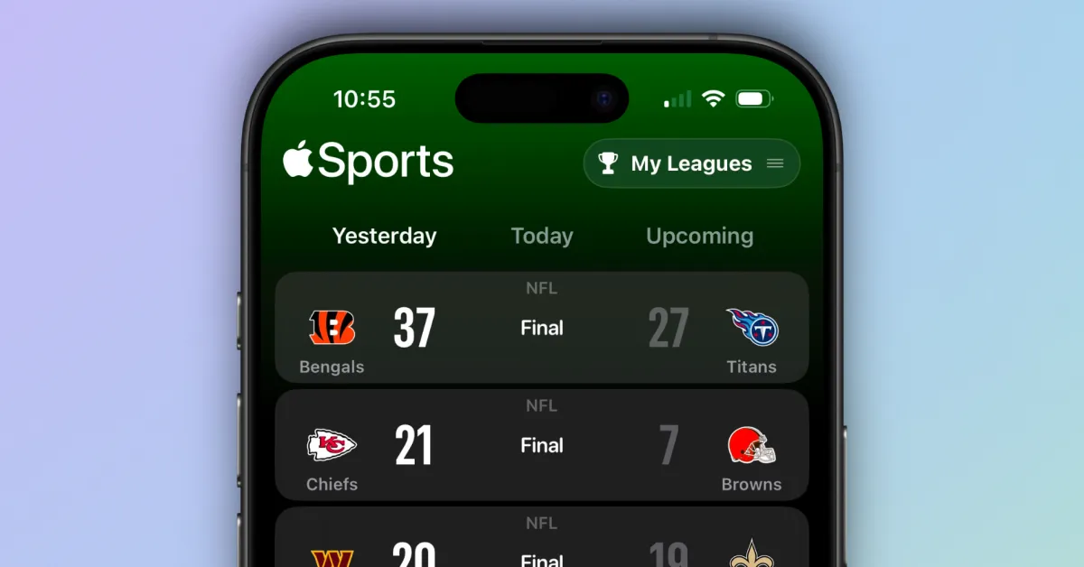 Apple’s Sports app just got better for NFL and college football fans