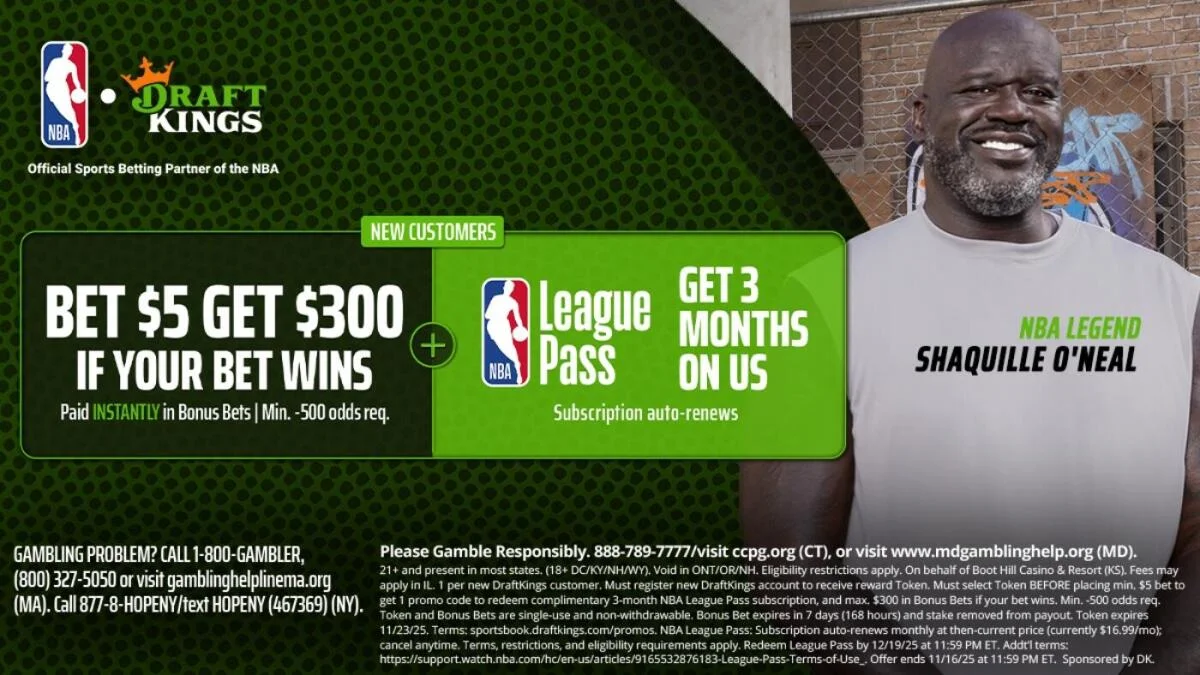 DraftKings promo code: Get $300 bonus + free NBA League Pass for Lions-Buccaneers, Seahawks-Texans on MNF