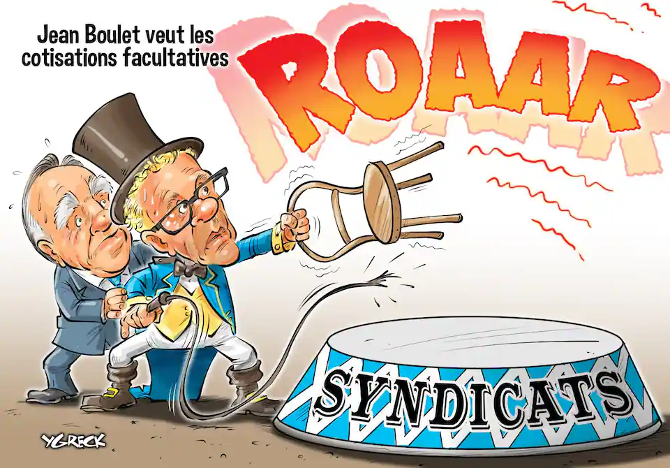 La caricature d'Ygreck en vidéo: Jean Boulet veut les cotisations facultatives