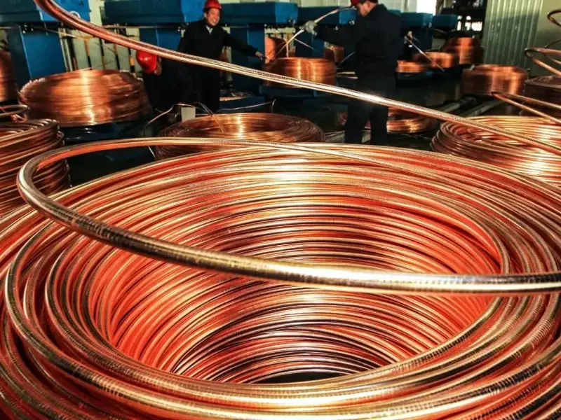 Copper gains on strong China industrial data; plenum in focus