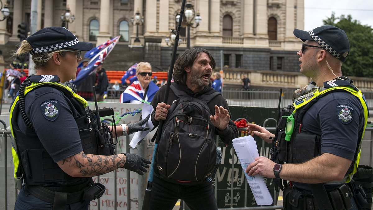 Anti-immigration rally descends into violence as cops are forced to use pepper spray and tear gas to break up demonstrators