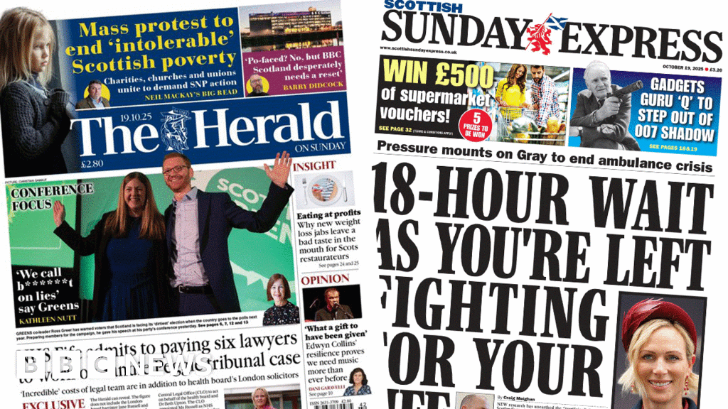 Scotland's papers: NHS Fife tribunal costs and 18-hour ambulance wait