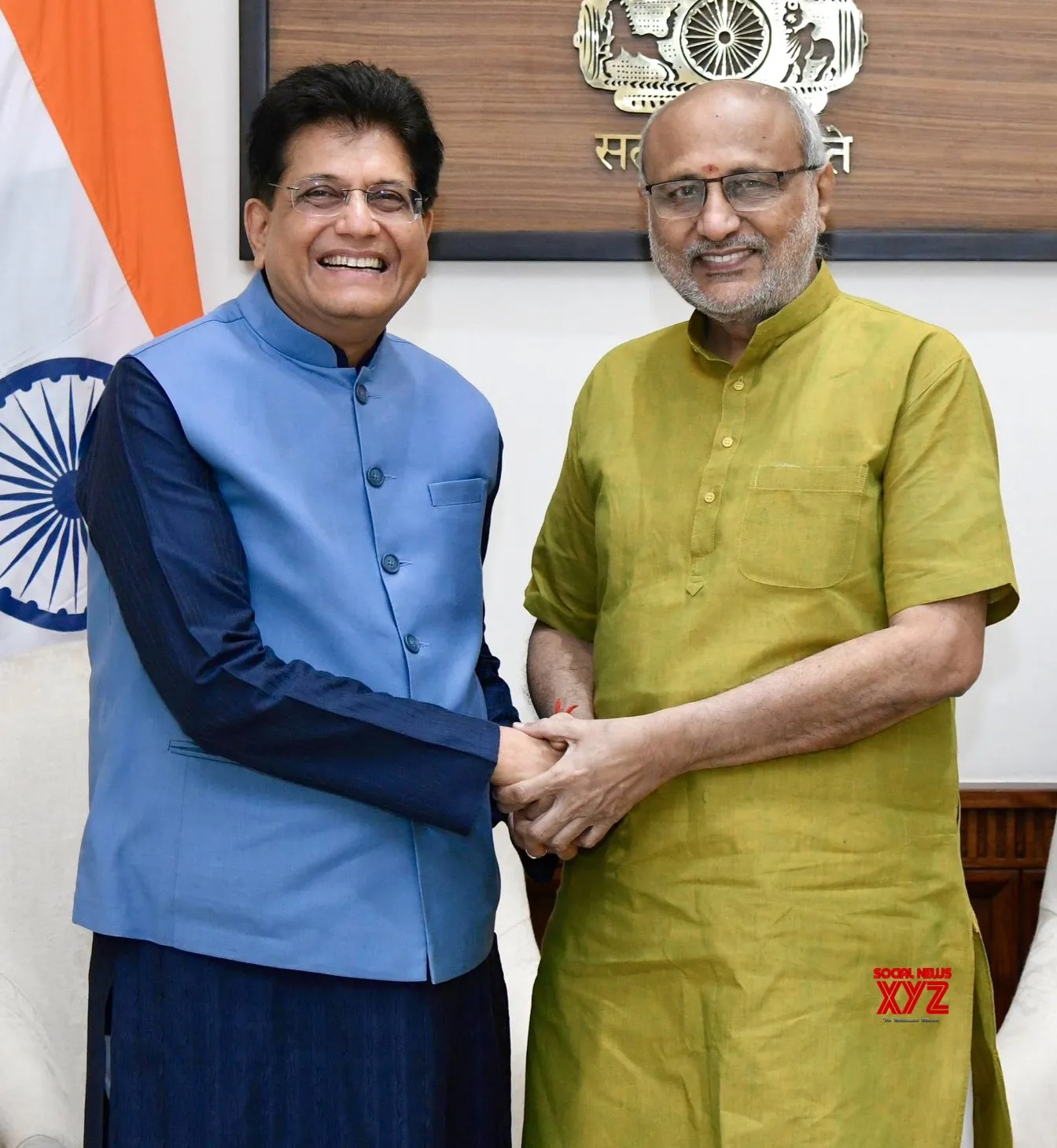 New Delhi: Piyush Goyal meets VP C.P. Radhakrishnan #Gallery
