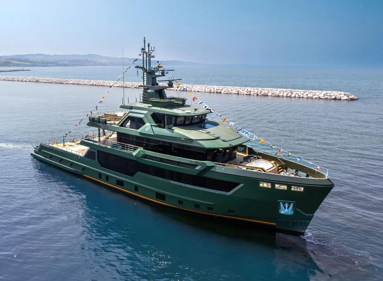 This Newly Delivered Superyacht Has A Living Moss Wall Onboard