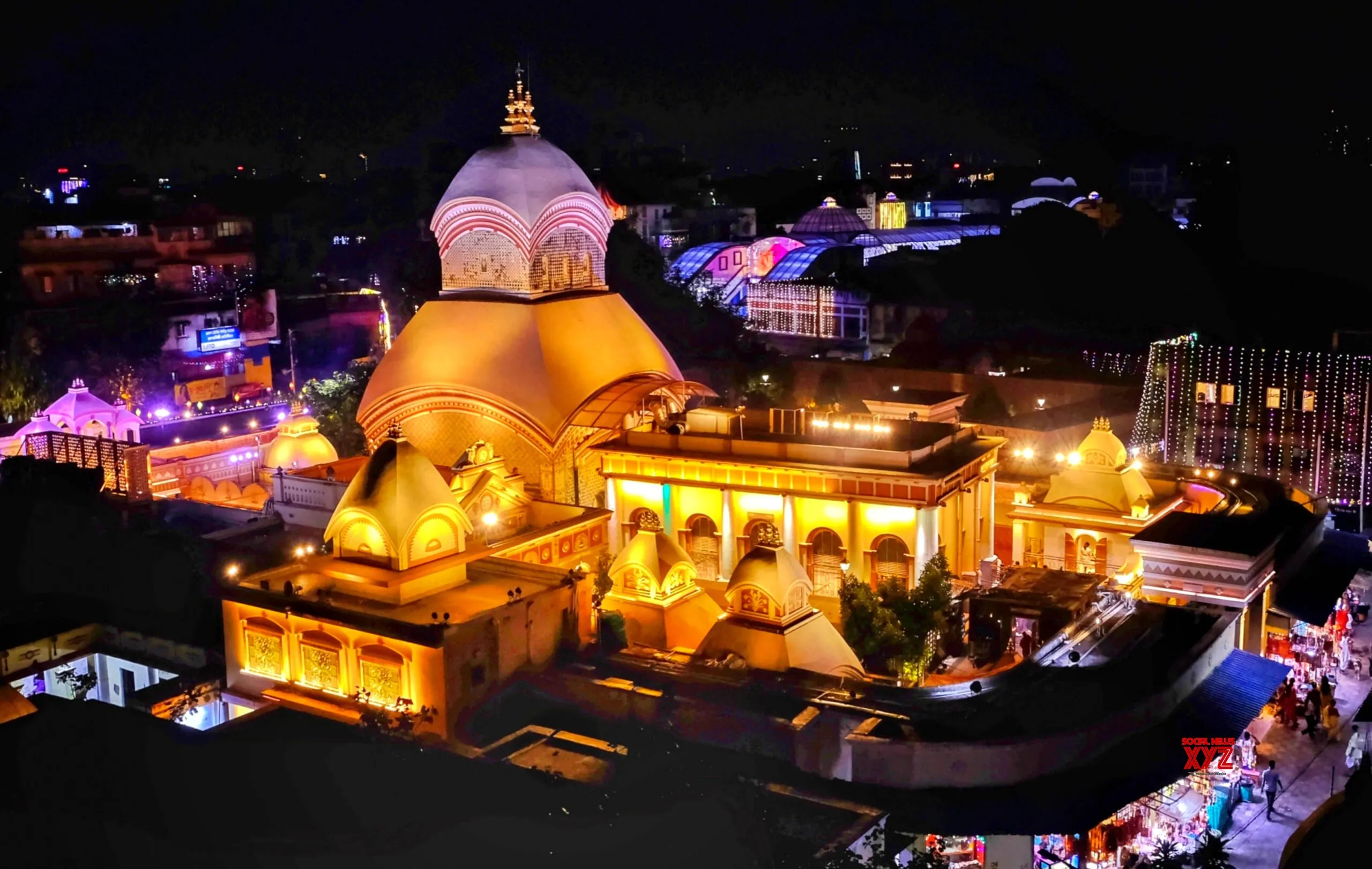 Kolkata: Kalighat Kali Temple illuminated for Kali Puja #Gallery