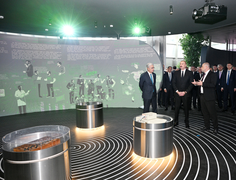 President Ilham Aliyev, President Kassym-Jomart Tokayev visit “Alem.ai” International Artificial Intelligence Center in Astana (PHOTO)