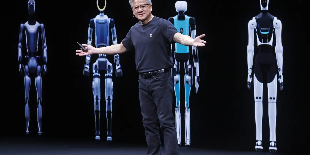 Jensen Huang says the future workforce will be a mix of 'humans and digital humans'