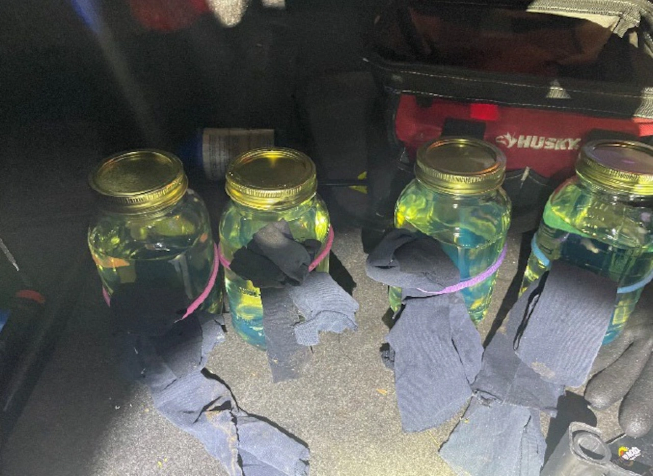 Man with Molotov cocktails in trunk planned to burn down businesses, ATF says