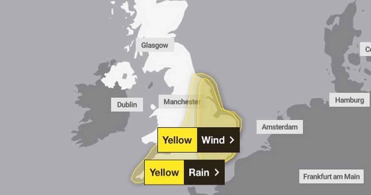 BREAKING: Met Office issues yellow weather warnings for heavy rain across UK - check your area