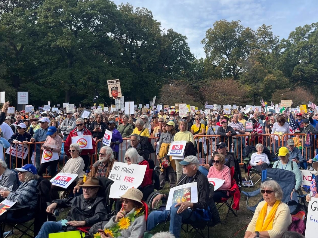 'No Kings' Protest In Montclair Draws Thousands, Including 2 Congress Members