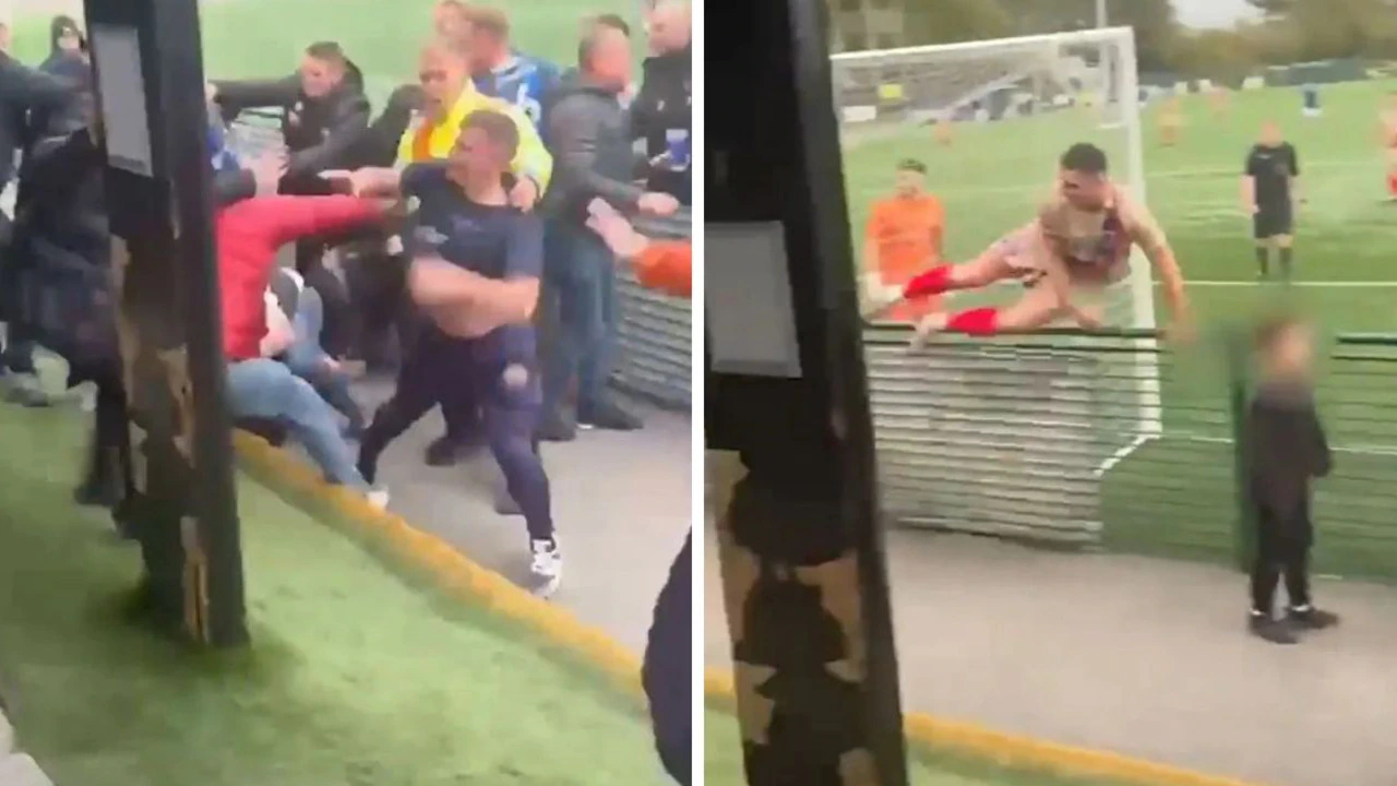 ‘Appalled’: Losing football team erupts in crazy brawl
