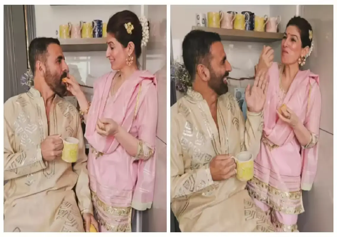 Akshay Kumar and Twinkle Khanna celebrate Diwali in London
