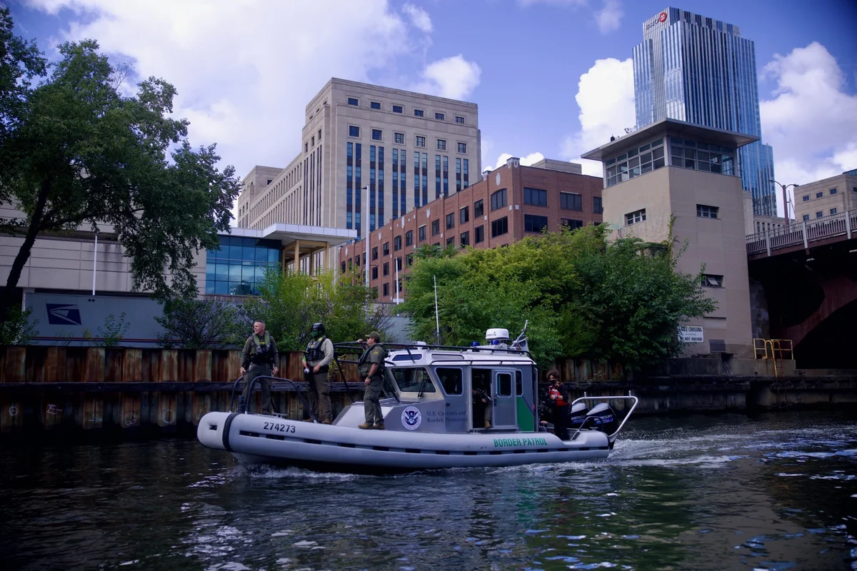 What border are they securing? Trump CBP boats seen patrolling the Chicago River after takeover rhetoric