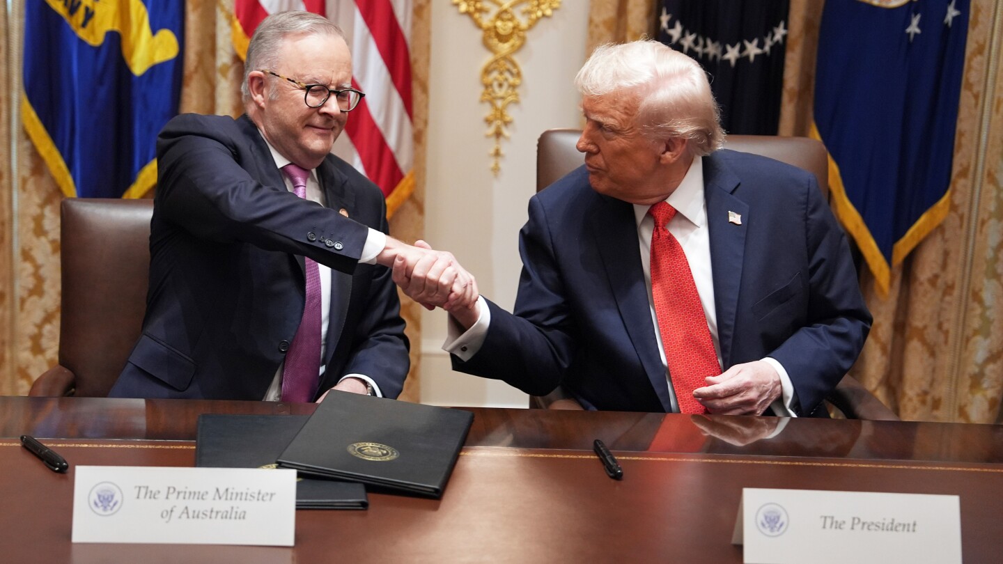 President Donald Trump is eyeing Australia's rare-earth minerals as a way to counter China