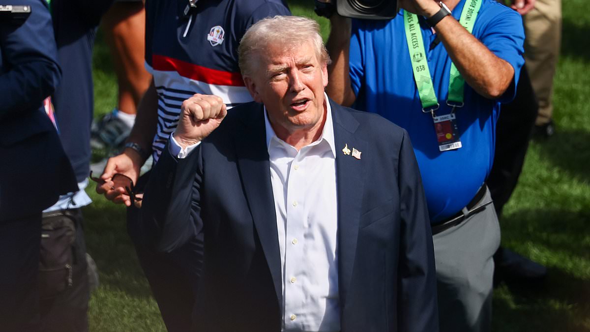 Inside the ropes at the Ryder Cup as Donald Trump fails to inspire Team USA after jetting into Bethpage Black