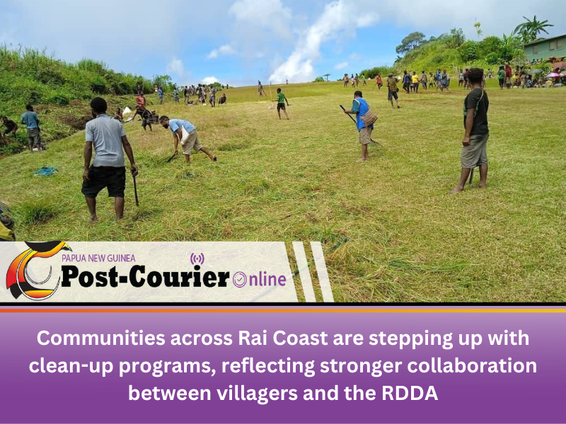 Rai Coast communities mobilise for clean-up drives