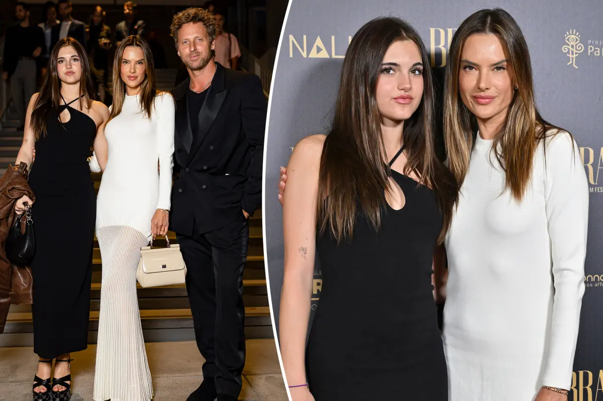 Alessandra Ambrosio, daughter Anja have rare red carpet outing with model's boyfriend