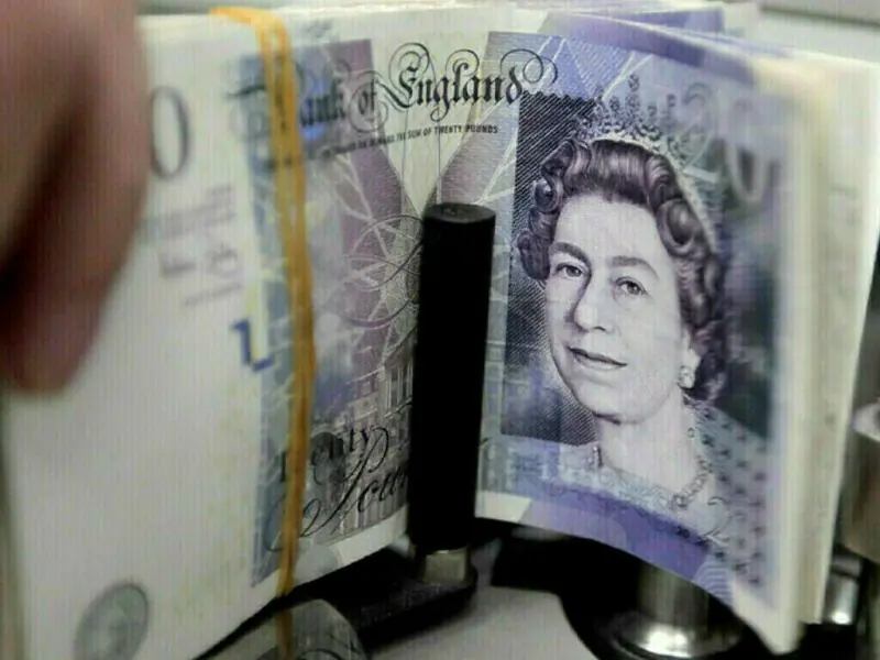 Sterling steadies against euro after UK borrowing overshoot