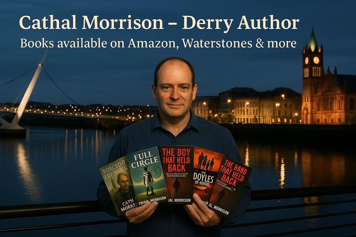 Derry author Cathal Morrison brings local spirit to the world with new books