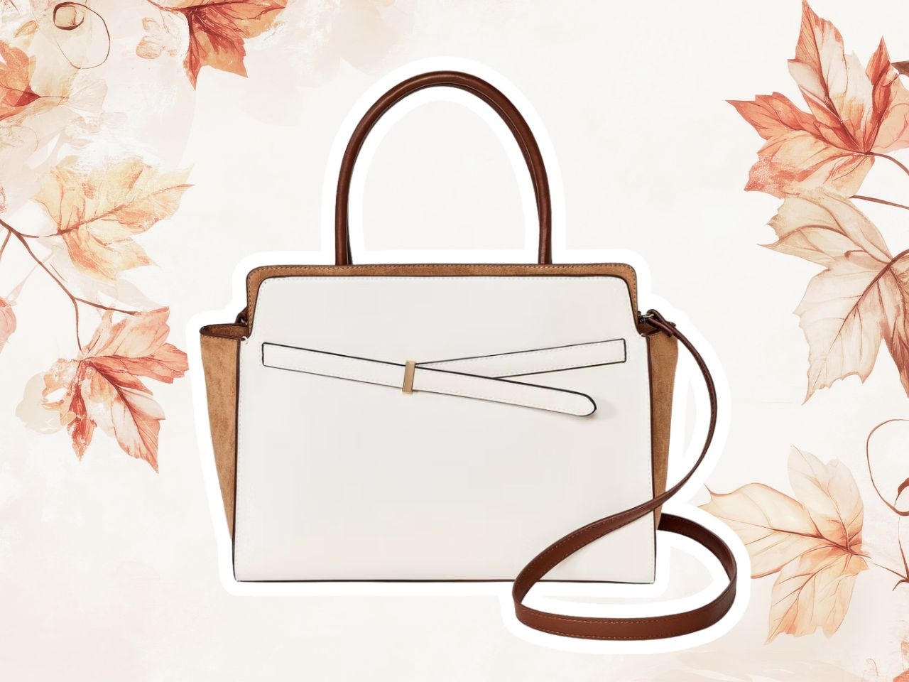 Get the hottest fall suede handbag: A New Day Belted Top Handle Satchel