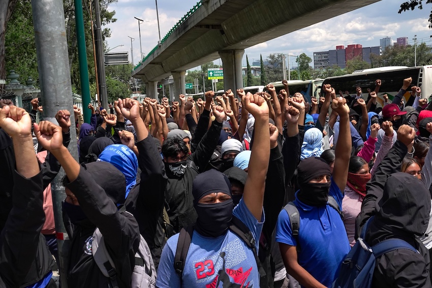 11 years after the Ayotzinapa mass kidnapping, protesters demand answers in Mexico City ‘mega-march’