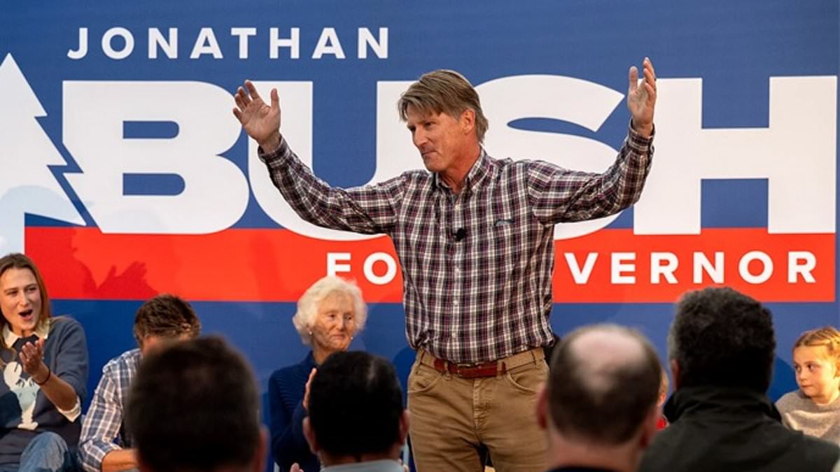 Bush heir tries to get ahead of the Daily Mail's revelations that he beat his wife as he launches run for Maine governor