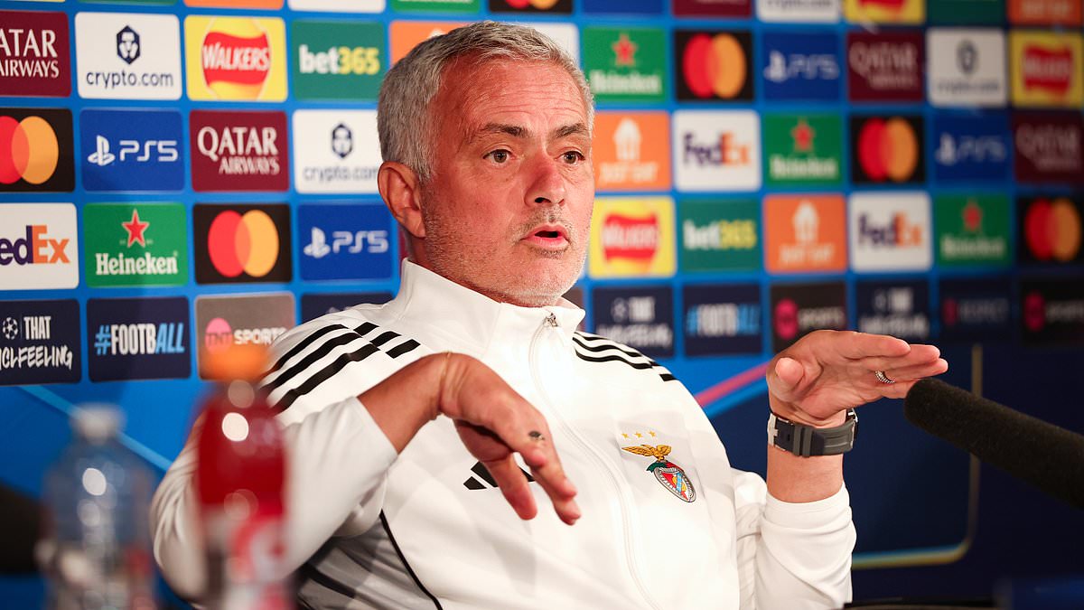 Jose Mourinho makes thinly veiled dig at London clubs ahead of Benfica's trip to Newcastle - as he opens up on his relationship with old mentor Sir Bobby Robson