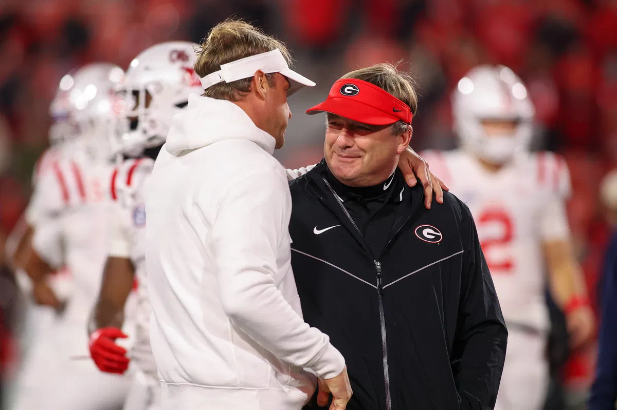 Lane Kiffin Ends Heated Rivalry With Georgia HC Kirby Smart For Son Knox's QB Moment