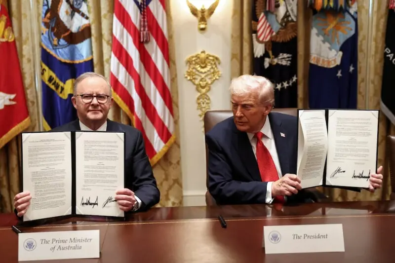 Trump, Australia’s Albanese sign critical minerals agreement to counter China