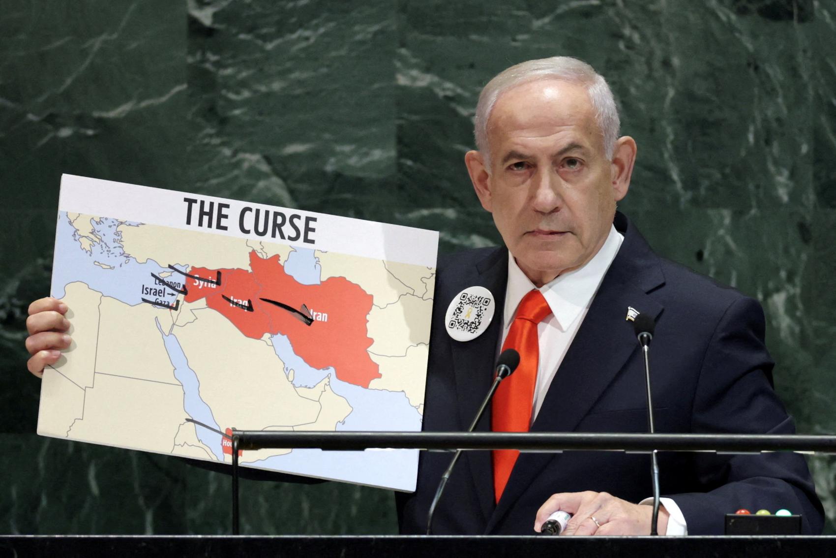 Netanyahu condemns support for Palestinian state at U.N. after scores walk out
