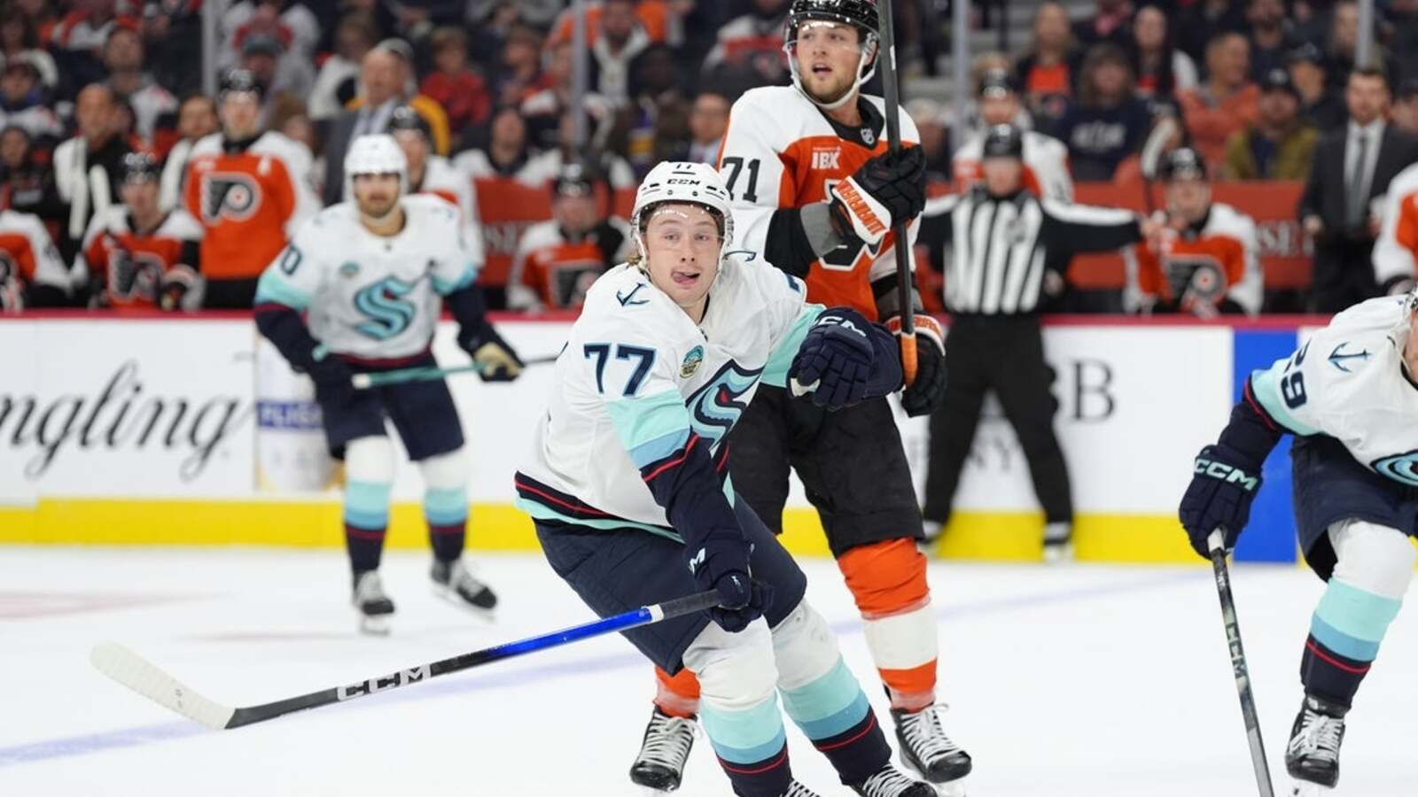 Kraken's Berkly Catton, after fast start in debut, takes crack at Caps