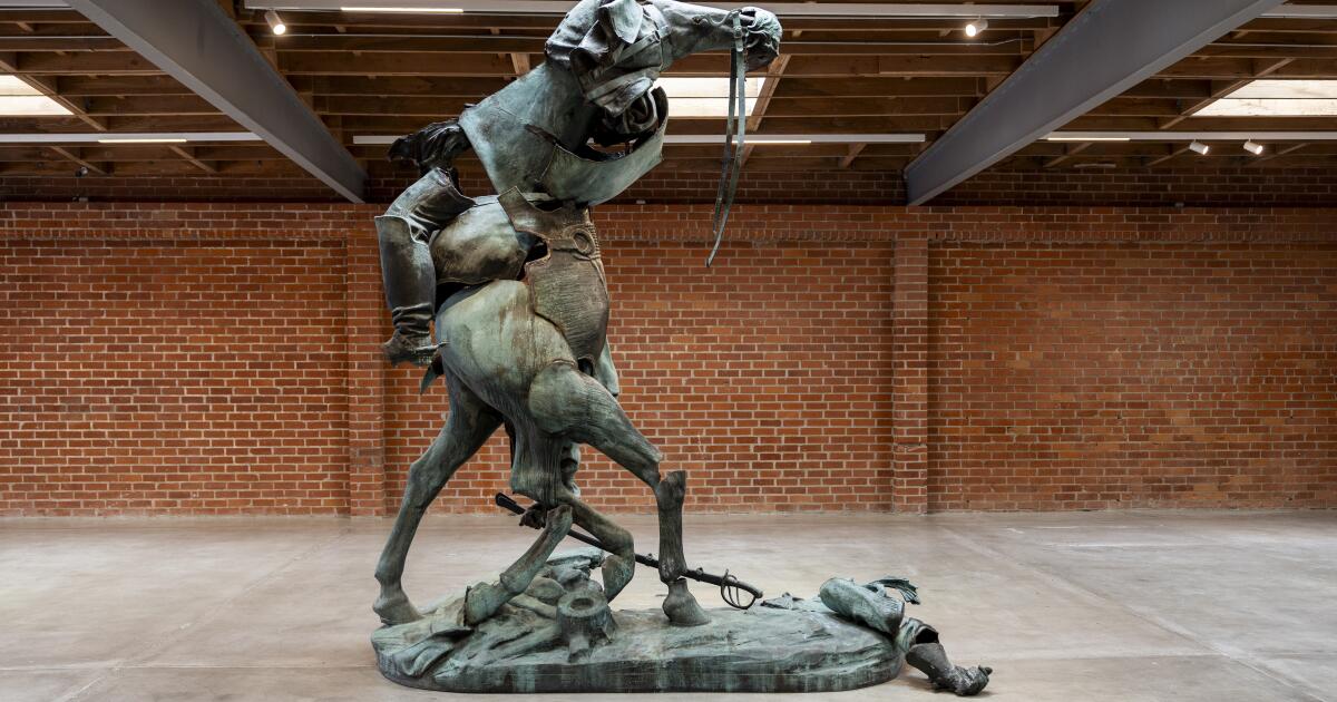 Removed Confederate monuments are redefined in MOCA, Brick exhibition