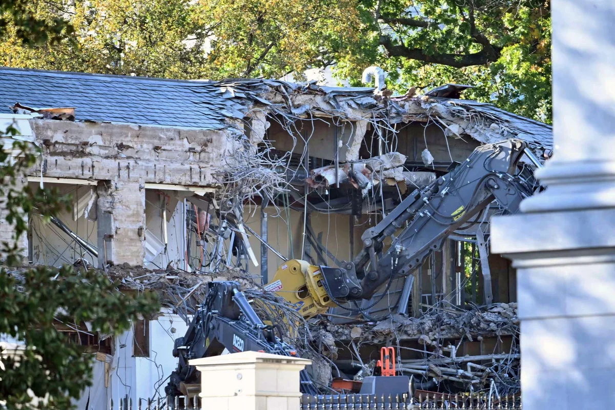 Trump’s wrecking crew starts East Wing demolition for White House ballroom: ‘More damage than the British did in 1814’