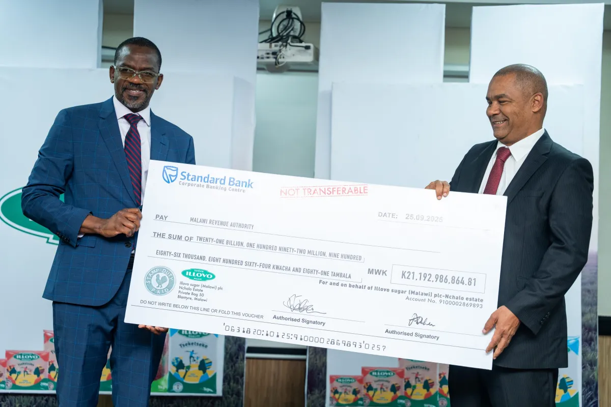 Illovo remits record K74 Billion in taxes to MRA