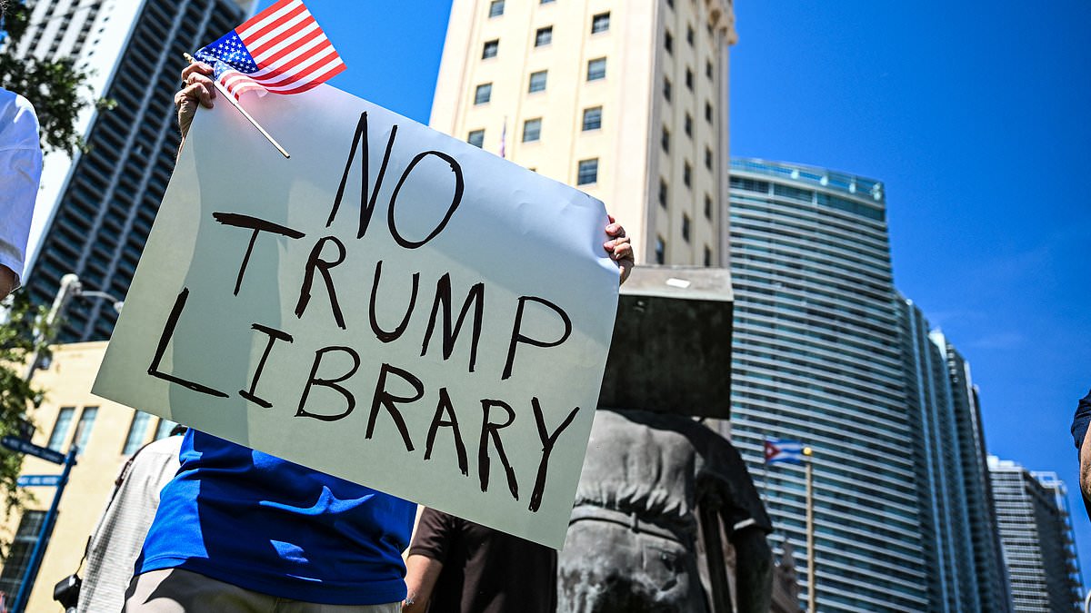 Secret plot to derail Trump's presidential library exposed... led by mastermind who compared him to Hitler