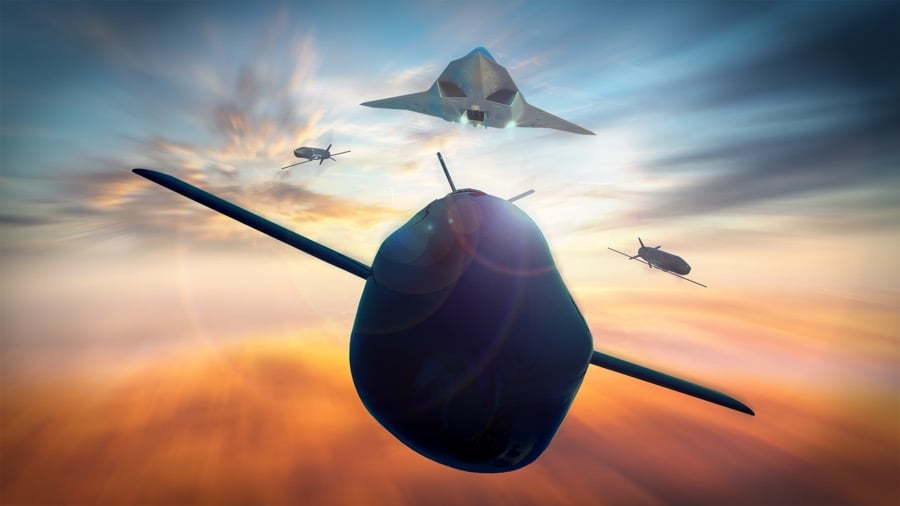 factor EW scales from exquisite strike weapons to affordable mass drones