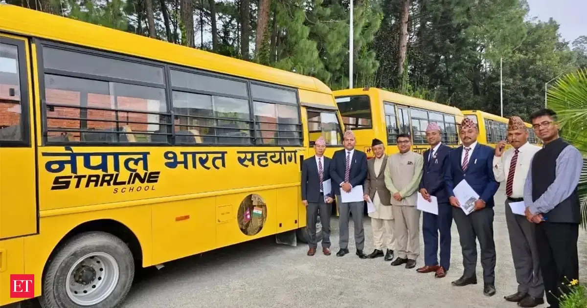 Indian govt donates 81 school buses to strengthen education across Nepal