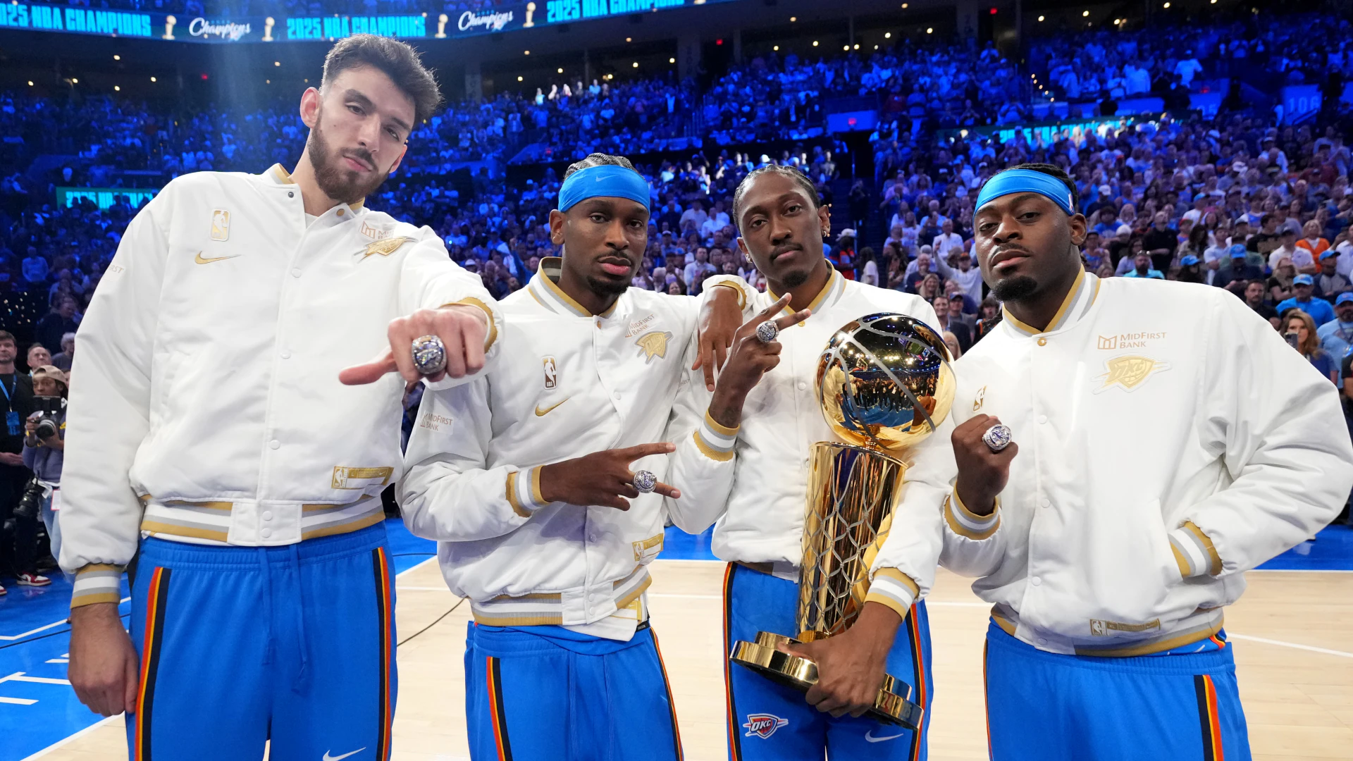 OKC Thunder's NBA championship ring with 800 gemstones