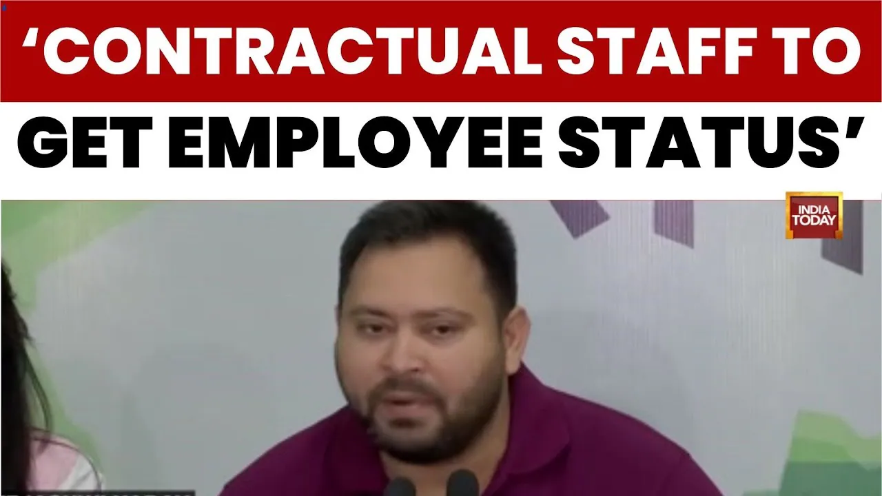 Tejashwi's Bihar Gambit: State Jobs For All Contract Staff, ₹30k For Jeevika Didis