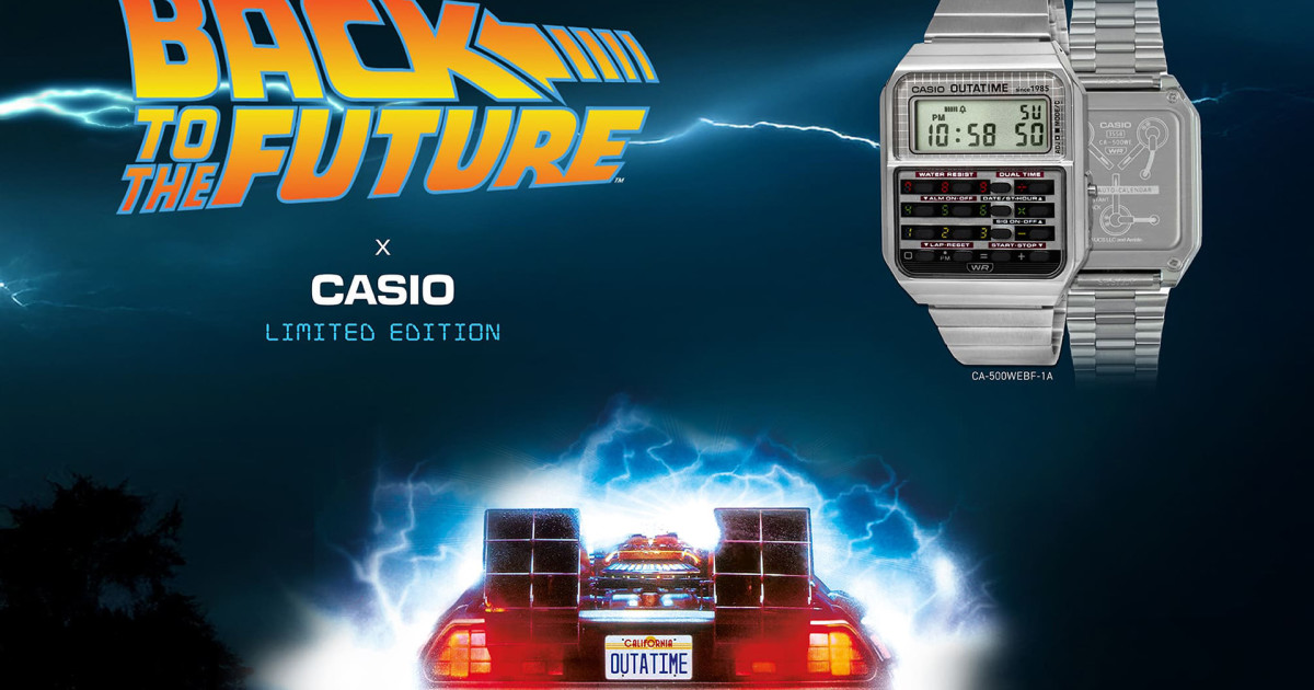Fans of 'Back to the Future' Will Want This New Casio Watch
