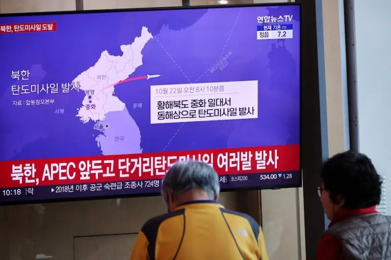 North Korea fires ballistic missiles week before leaders meet in South Korea