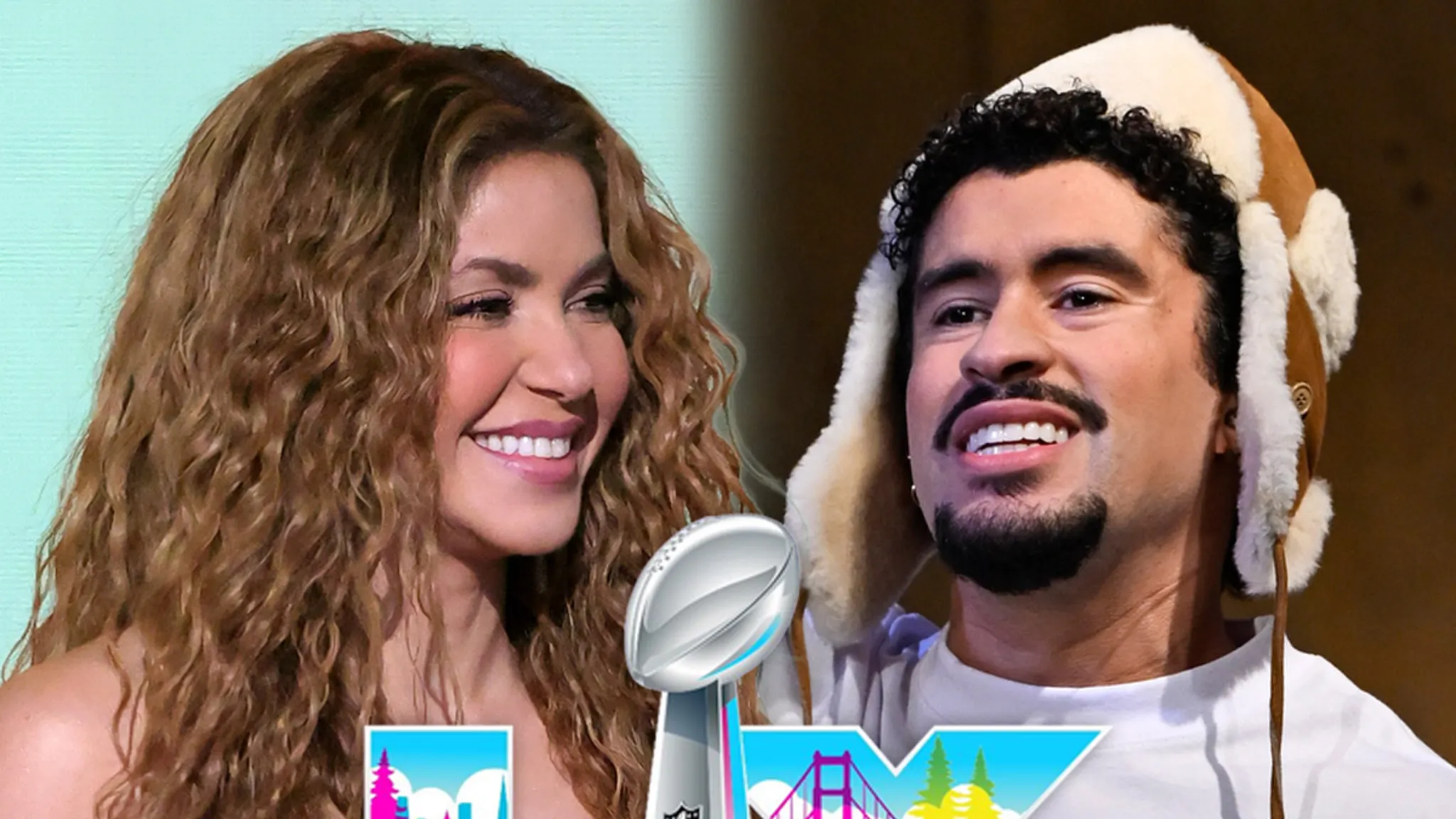 Shakira 'Can't Wait' to Watch Bad Bunny Perform at Super Bowl