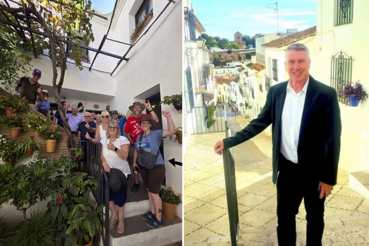 Bookings open for Alan Boardman’s Charity Walking Tours in Mijas Pueblo to support Donkey Dreamland