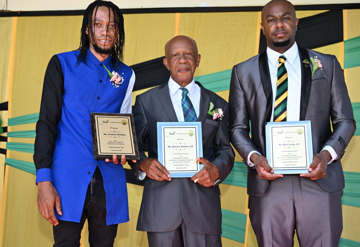 Three Citizens Honoured During Heritage Flag Raising Ceremony in St. Elizabeth