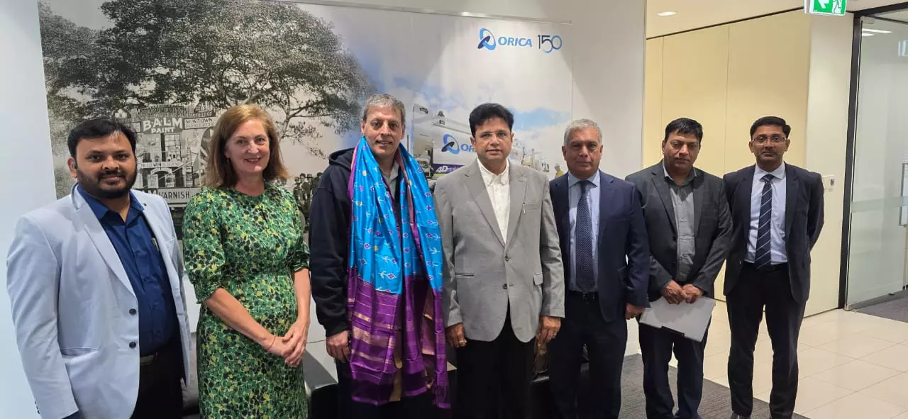 Sridhar Babu Meets Orica CEO Sanjeev Gandhi in Australia
