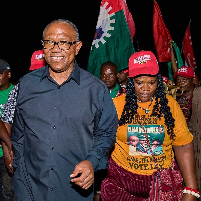 Anambra Guber: Obi Backs Moghalu At Ogbunike LP Rally