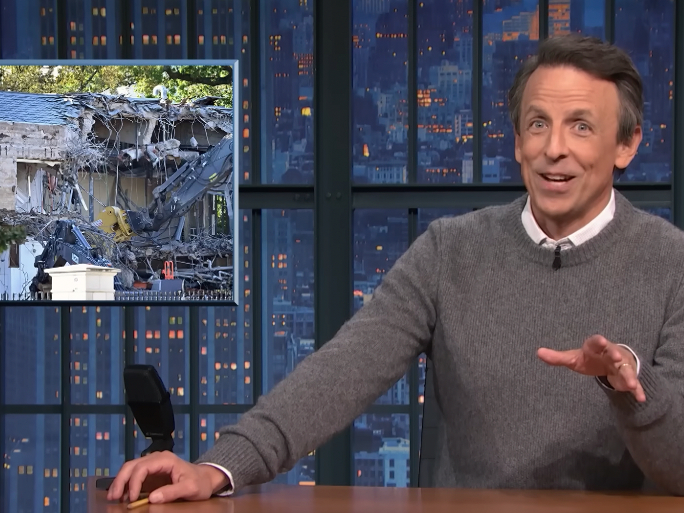 Late-Night Hosts Object to Trump ‘Going Hulk Smash’ on the White House