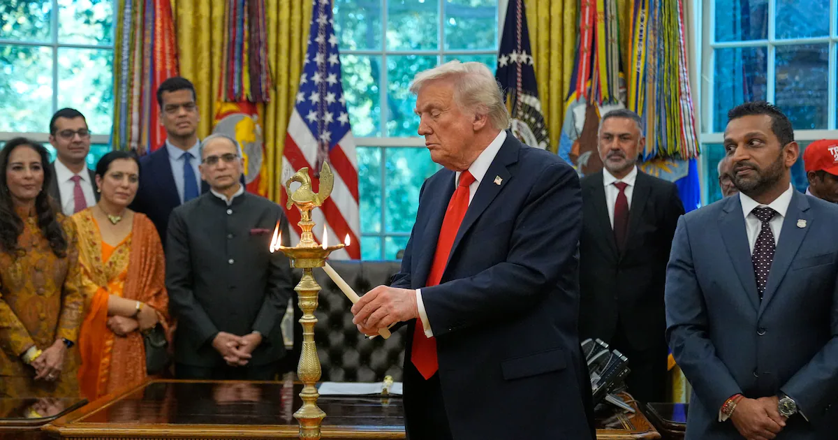 WATCH: President Donald Trump celebrates Diwali at the White House