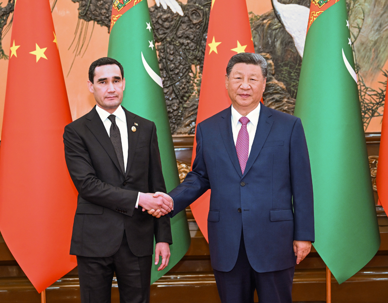 President Xi Jinping calls for tightening strategic and economic co-op with Turkmenistan